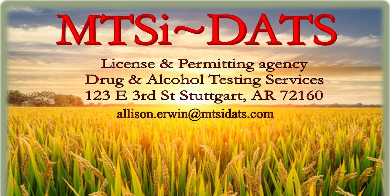 MTSi~DATS, License & Permitting agency and Drug & Alcohol Testing Services, 123 E 3rd St, Stuttgart, AR 72160